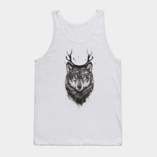 Deer wolf (b&w) Tank Top